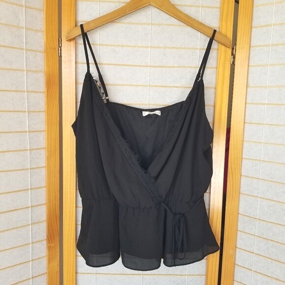 Nine Britton Gabriella Surplice Lace Top